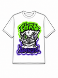 THRD DMNSN Airbrushed Skull Tee